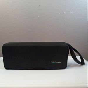 Vintage Case Logic 15 cassette Tape Black Storage carrying holder Case bag